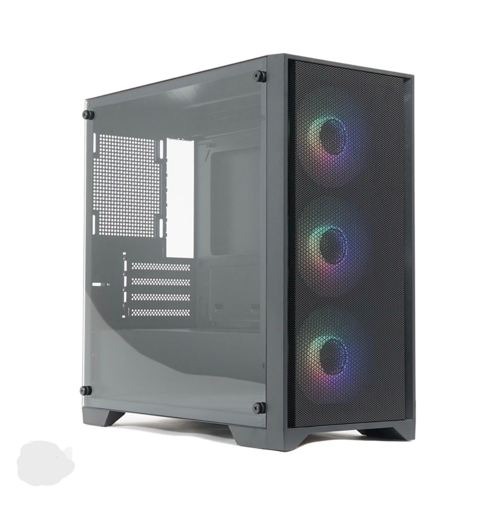 PC Gaming Case G-PRO - Balck 4 Fans RGB Tempered Glass Made Tower