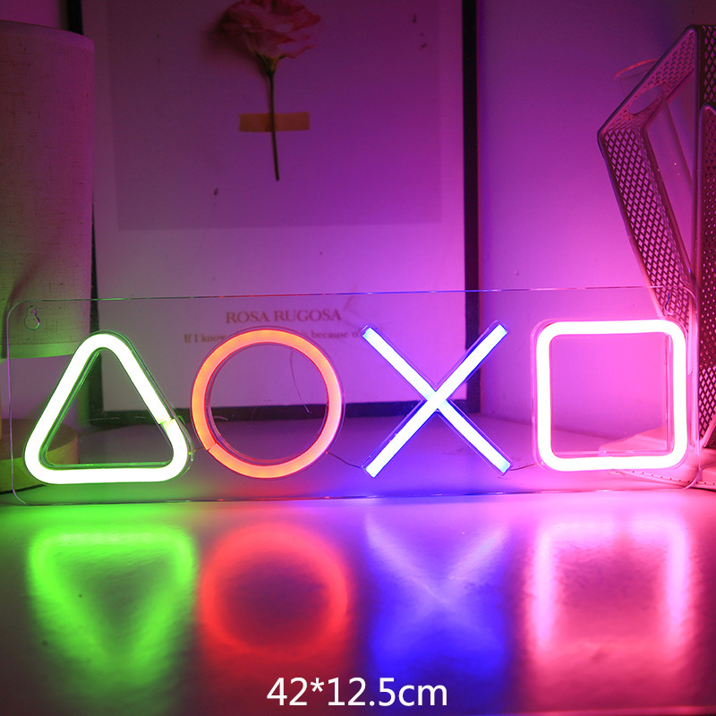 LED 3D Neon Signs, LOVE Atmosphere Lamp for Home, USB Operated Table Night Lights for Kids
