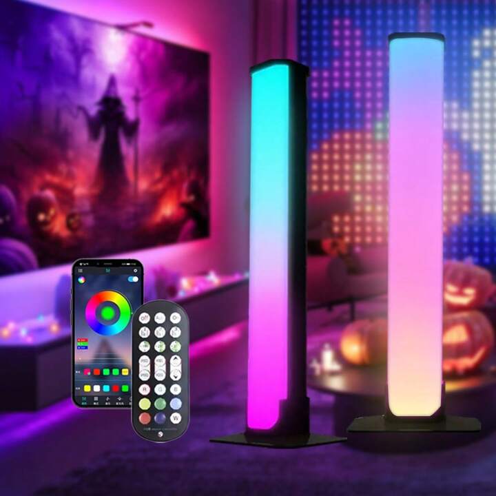 Smart Led Light Strips With Remote & App Control Rgb Night Light