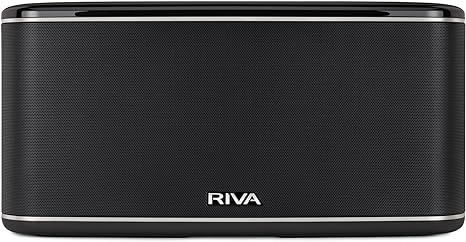 FESTIVAL Smart Speaker Mid-Size Wireless for Multi-Room music streaming and voice control works with Google Assistant (Black)