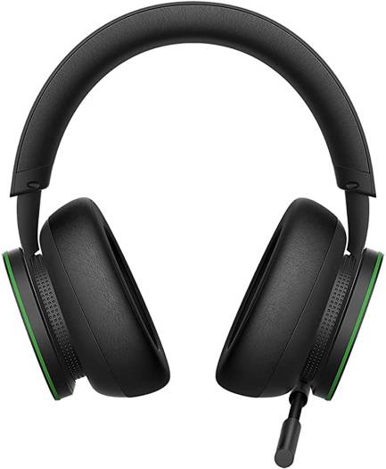 Microsoft Xbox Wireless Over Ear Headset, Noise Cancelling Microphone, Bluetooth Connectivity, EQ Adjustments, Virtual Surround Sound, Black | TLL-00009