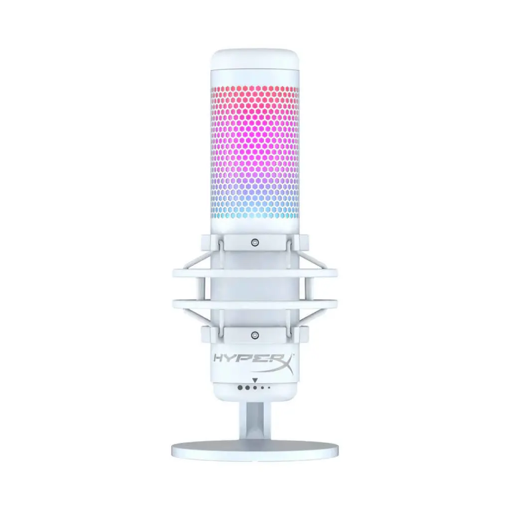 HyperX QuadCast S USB Microphone - WHITE