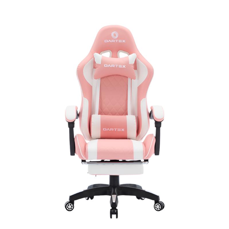Oartex Model LD034 Gaming Chair - Pink & White