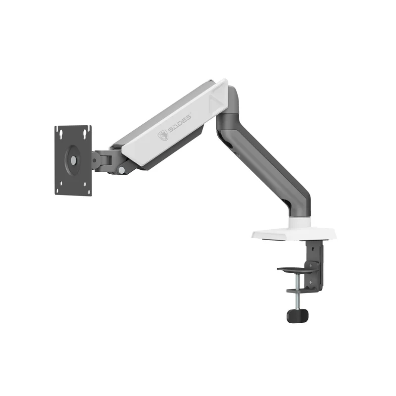 Sades Viper SA-MA01 Single Monitor Mount Arm (Max size 32"/9KG Per ARM) - White