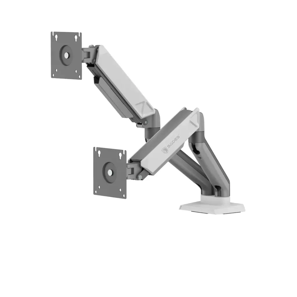 Sades Viper SA-MS01 Dual Monitor Mount Arm (Max size 32"/9KG Per ARM) - White
