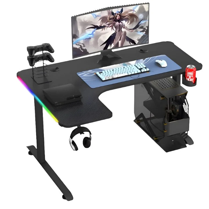 Gamer King L Corner RGB Gaming Desk with Remote Control