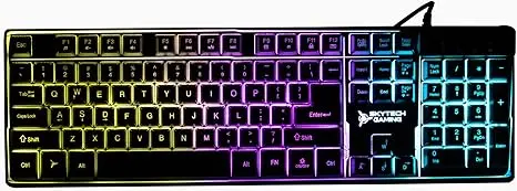 Skytech Gaming Classic K-1000 RGB Gaming Keyboard, 104 Keys USB Wired Keyboard - Black