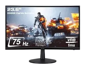 Acer Nitro 23.6" inch Curved Full HD Gaming Monitor  - Black (ED240Q Sbiip)