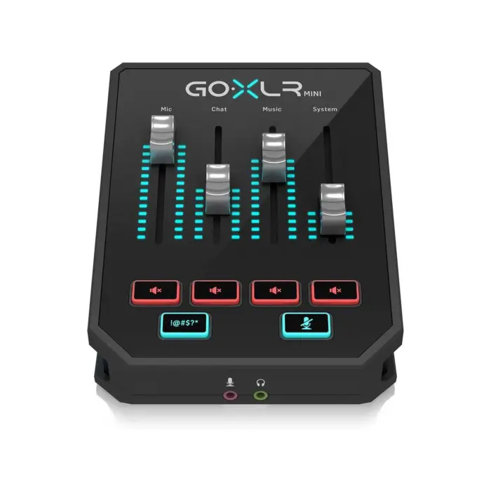 TC Helicon Go XLR Mini Online BroadCast Mixer With USB/Audio Interface And Midas Preamp - Black