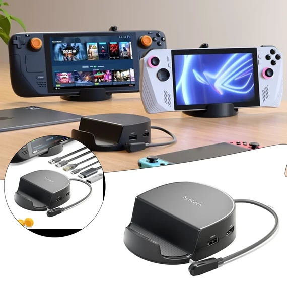Syntech 6-in-1 Docking Station for Steam Deck & ROG Ally