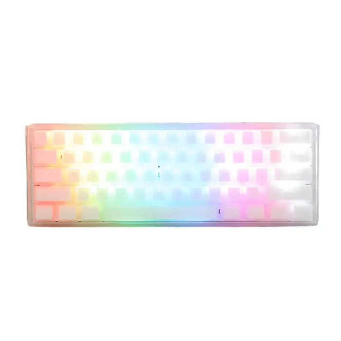 DUCKY ONE 3 MINI HOT SWAP Switch Cherry RGB Wired Mechanical Gaming Keyboard Arabic - Aura White