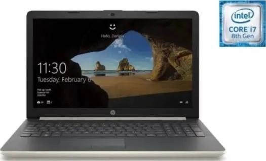 HP 15-DA1000NE Laptop – Core i7 1.8GHz 8GB RAM 1TB 2GB Win10 15.6inch FHD - Gold