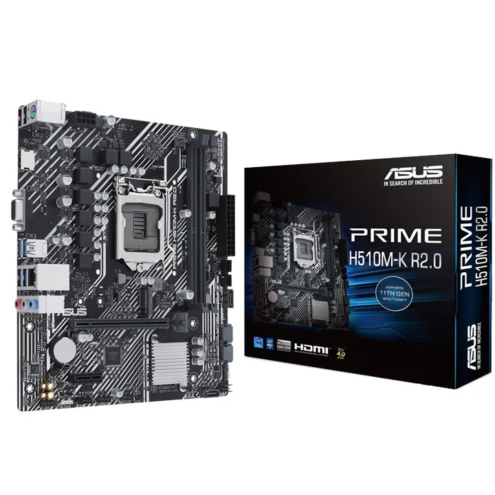 Asus PRIME H510M-K R2.0 M-ATX Gaming Motherboard