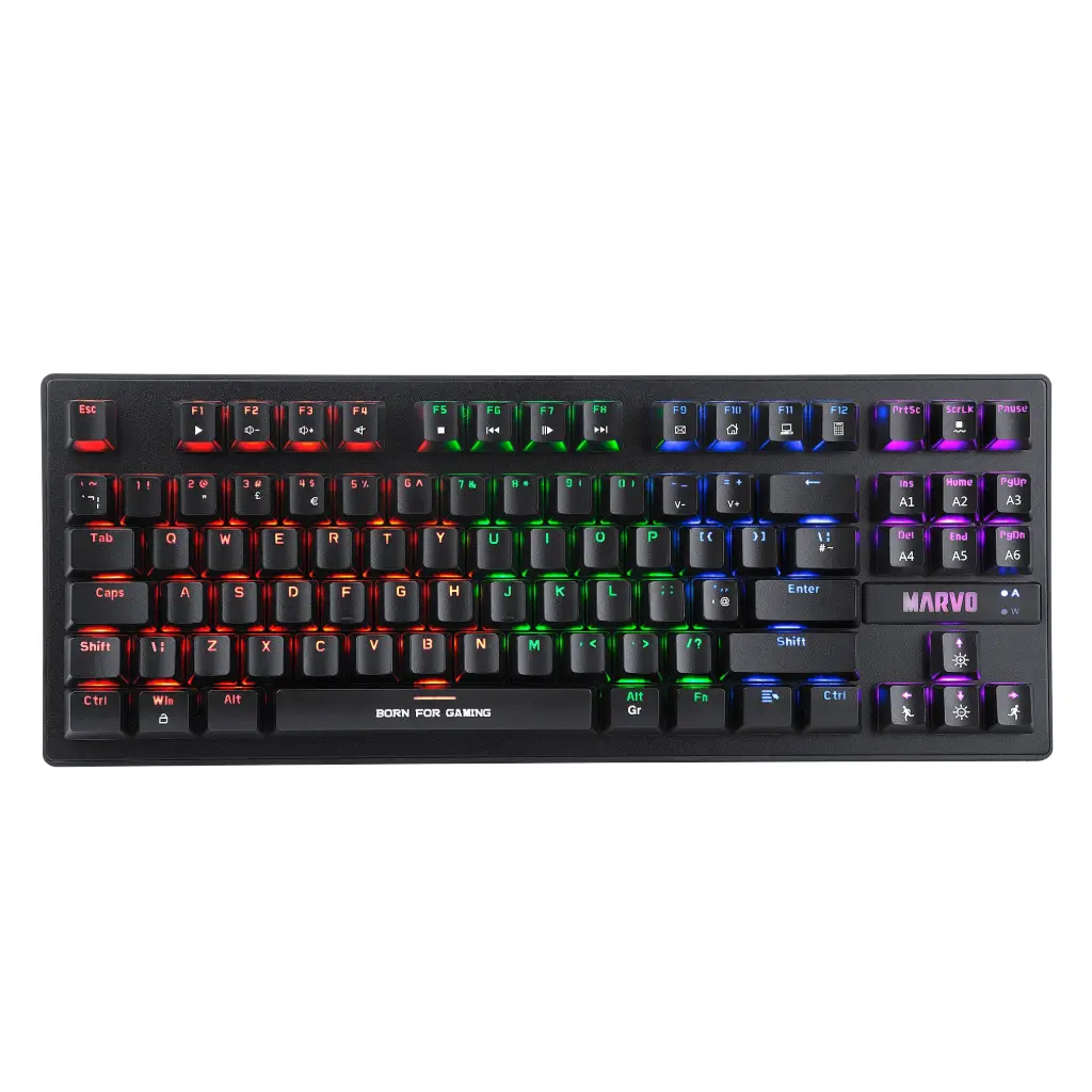 Marvo Scorpion KG901 USB RGB LED Compact Mechanical Gaming Keyboard