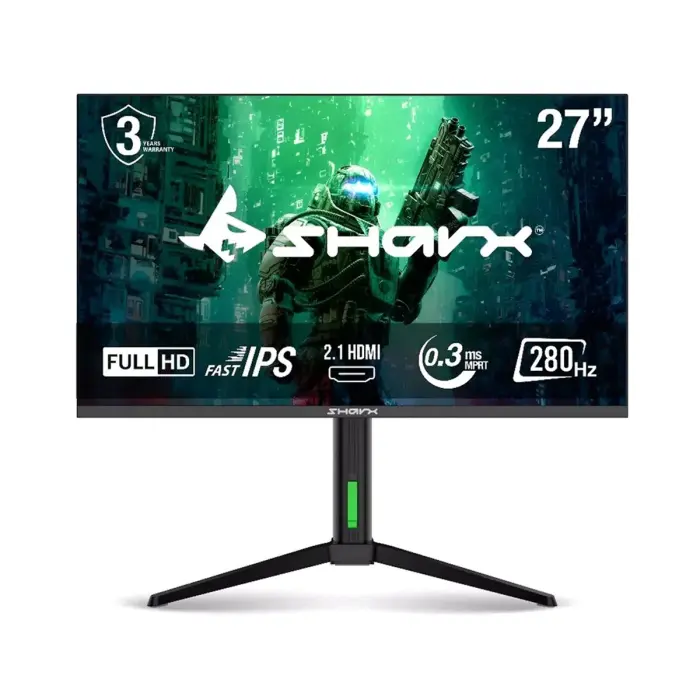 Sharx PROFIN 27F280I FHD 280Hz 0.3ms Fast IPS HDMI 2.1 Speaker Gaming Monitor