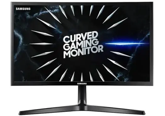 Samsung LC24RG50FQM 24 inch Curve Gaming Monitor, 144Hz , 23.5 inch FHD Curved VA Panel, Max Res 1920x1080, Reponse Time 4ms, Brightness 250cd, DP/ HDMI x2 Connectivity | LC24RG50FQMXUE