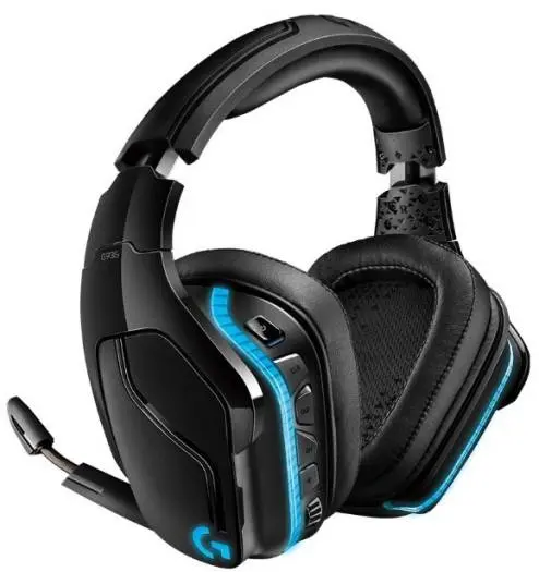 Logitech G935 PC Gaming Headset, Wireless 7.1 Surround Sound, LIGHTSYNC RGB lighting, Stereo Wired Compatible with PS4, Xbox One, Nintendo Switch