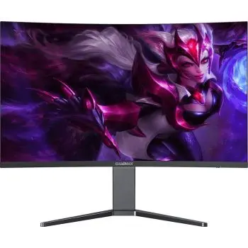 GAMEMAX GMX32C1650 32" WQHD Curved Widescreen VA Gaming Monitor, 165Hz Refresh Rate, 1ms Response Time, NVIDIA G-SYNC & FreeSync, VESA DisplayHDR 400, 6W Speakers, Black - Used
