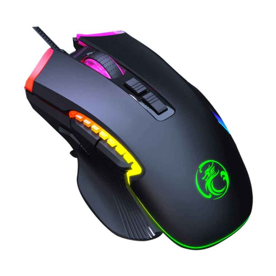 IMICE T70 RGB Wired Gaming Mouse | 8 Programmable Buttons | Up to 7200 DPI & Fire Key