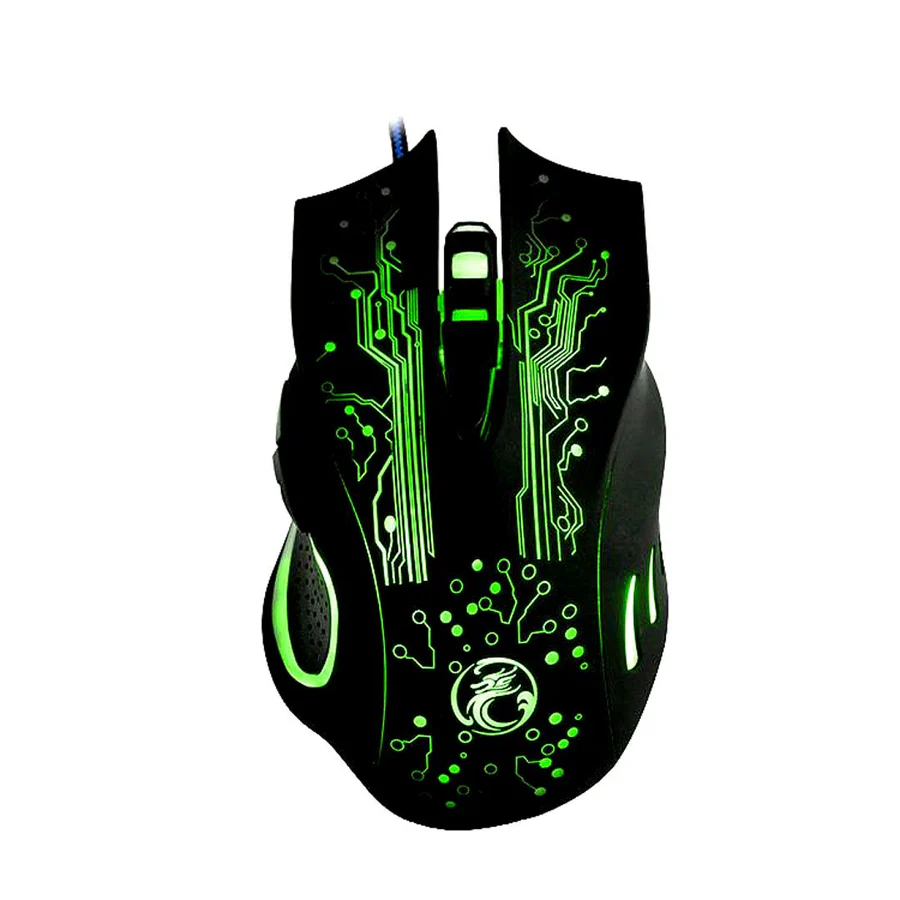 IMICE X9 Wired Optical Gaming Mouse with 6 Buttons & 5500 DPI RGB Lighting