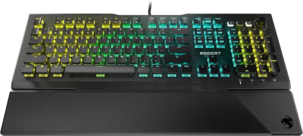 ROCCAT Vulcan Pro Linear Optical Titan PC Gaming Keyboard - AIMO RGB Lighting