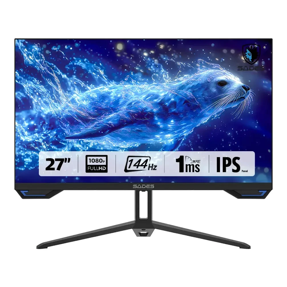 Sades Gaming Monitor | 27-inch | (FHD) | 144Hz | 1ms | SA-F04F27 - HDMI 2.1 | IPS