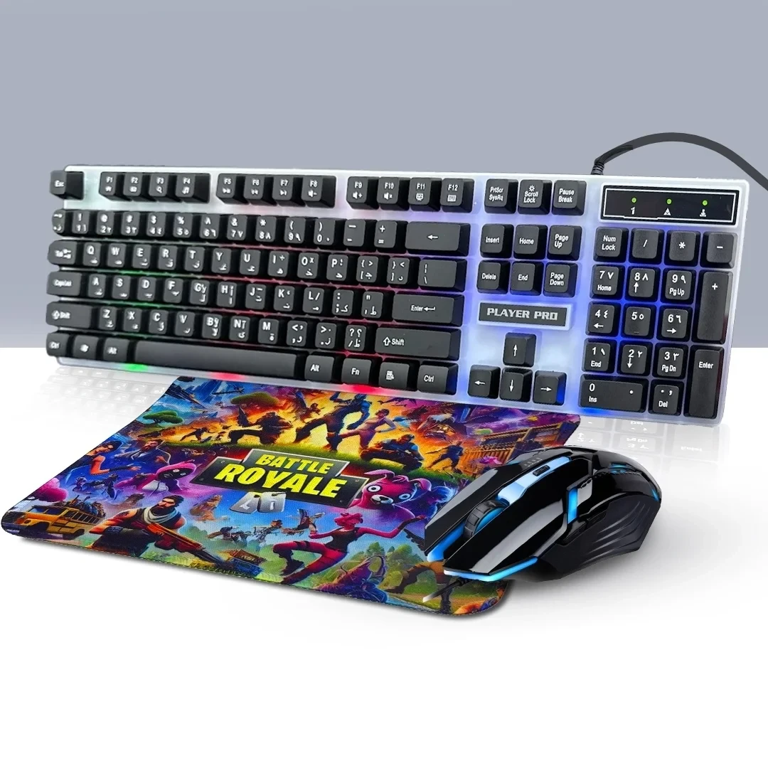 3-in-1 Wired Gaming Set: Keyboard, Mouse, and Mousepad (K9)