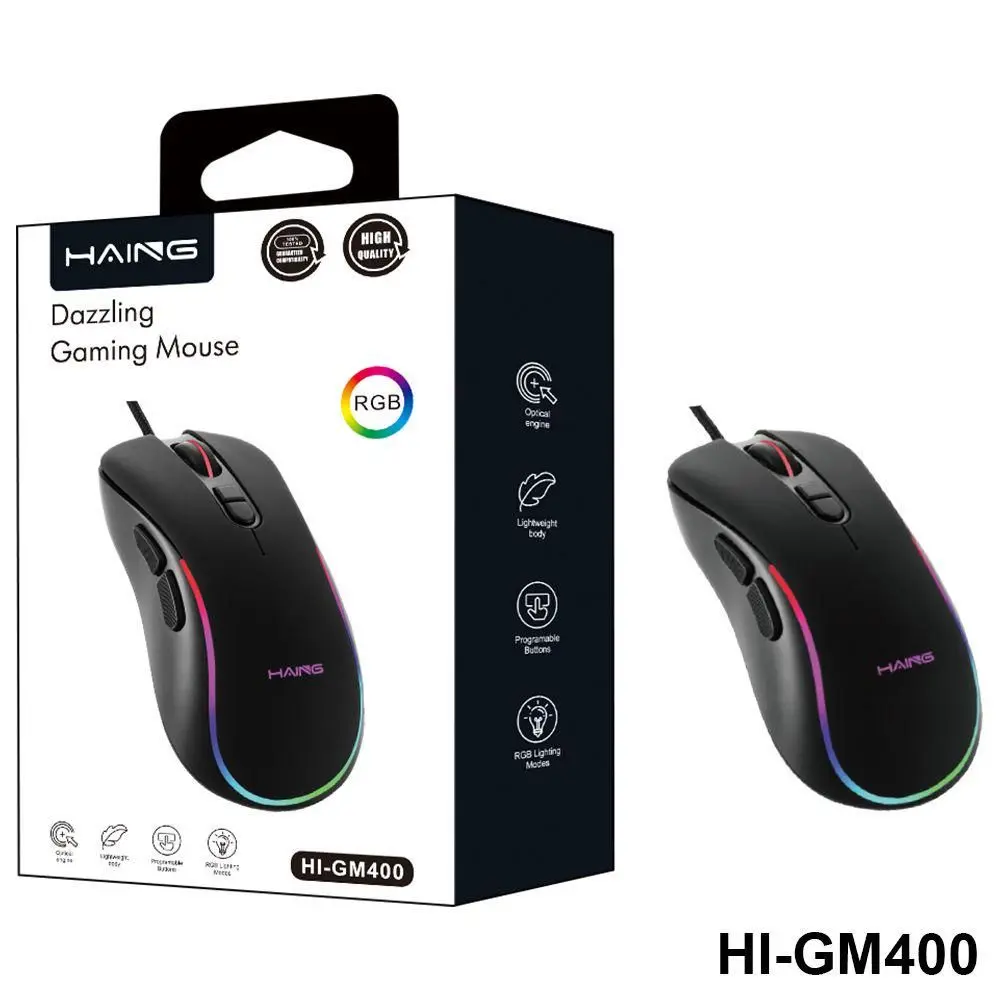 HAING GM400 RGB Gaming Wired Mouse
