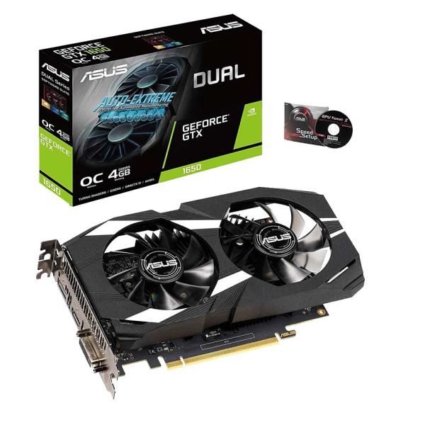 ASUS Dual GeForce GTX 1650 OC Edition 4GB GDDR5 Graphics Card