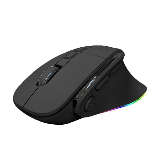 SKYLIONE H5 Wired and Wireless RGB Gaming Mouse - Black