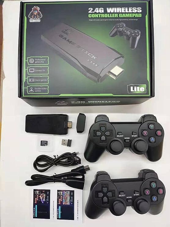 Gamestick Wireless Video Game Consoles 4K Retro Classic Gaming Gamepads