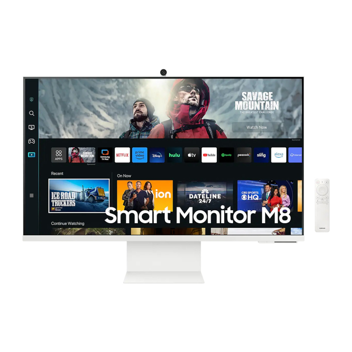 Samsung M8 S32CM801UM 32" VA 60Hz 4ms(GTG) UHD 4K Smart Monitor With HDR10+ Adaptive Sound+ (White