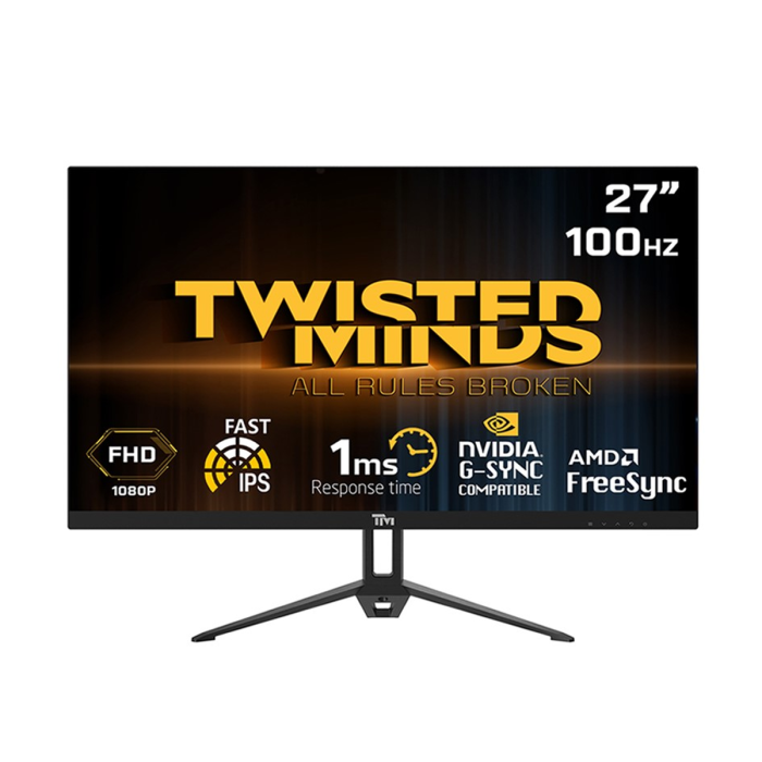Twisted Minds 27'' IPS Panel 100Hz 1ms FHD Gaming Monitor With AMD FreeSync