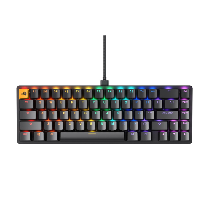 Glorious GMMK2 Compact 65% Modular Mechanical Gaming Keyboard Pre-Built Edition - Black