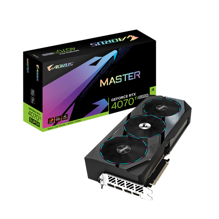 Gigabyte Aorus Master GeForce RTX 4070Ti Super OC Edition 16GB GDDR6X DLSS 3 Graphics Card
