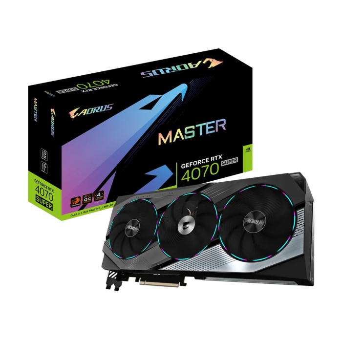 Gigabyte AORUS Master GeForce RTX™ 4070 Super OC Edition 12GB GDDR6X Graphics Card