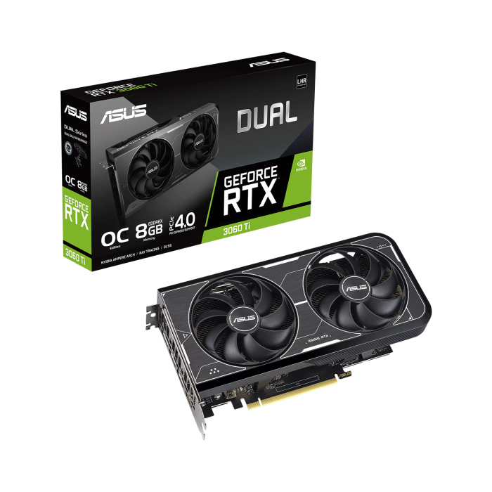 Asus Dual GeForce RTX 3060 Ti OC Edition 8GB GDDR6X Graphics Card