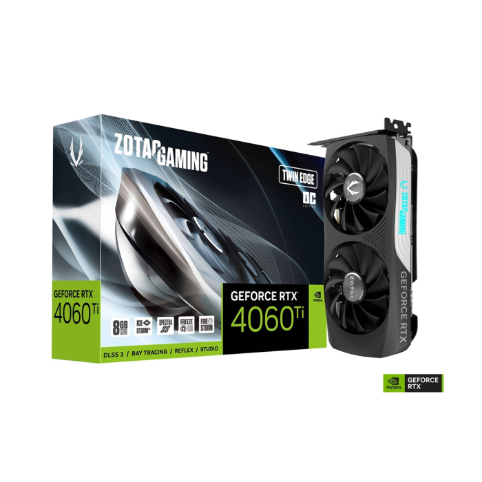 ZOTAC Gaming GeForce RTX 4060 Ti Twin Edge OC Edition 8GB GDDR6 Graphics Card